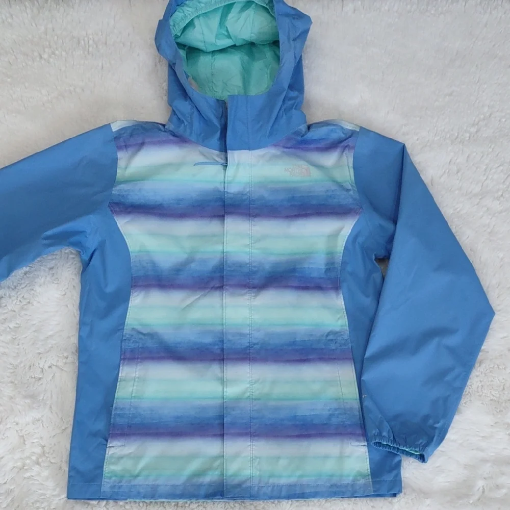 THE NORTH FACE Blue and Green Hooded Jacket - Picture 8 of 16
